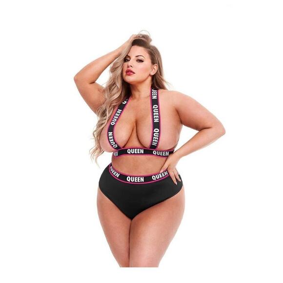 🦋B2G1🦋LAPDANCE 2pc. QUEEN BEE Booty Short & Top Set | ONE SIZE QUEEN | - Picture 1 of 4